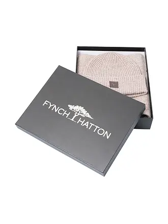 FYNCH-HATTON | Set de 2 piezas gorro y bufanda | beige